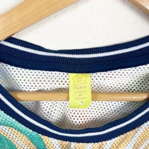 Farm Rio Floral Mesh Shirt Size P - Picture 4 of 7